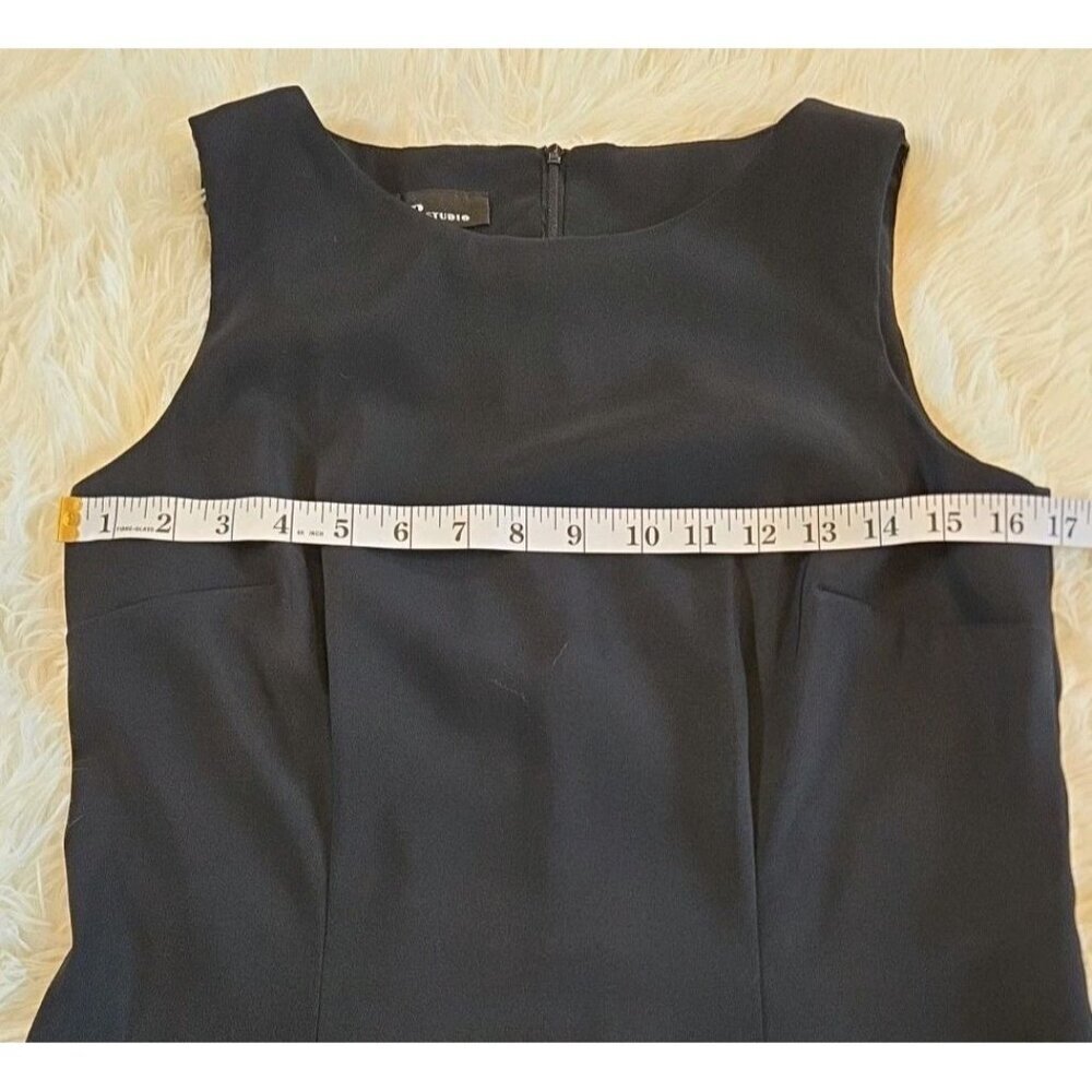 AB Studio Sz 10 Black Sleeveless Dress Career Little‎ Black Dress Cocktail Party - Picture 4 of 11